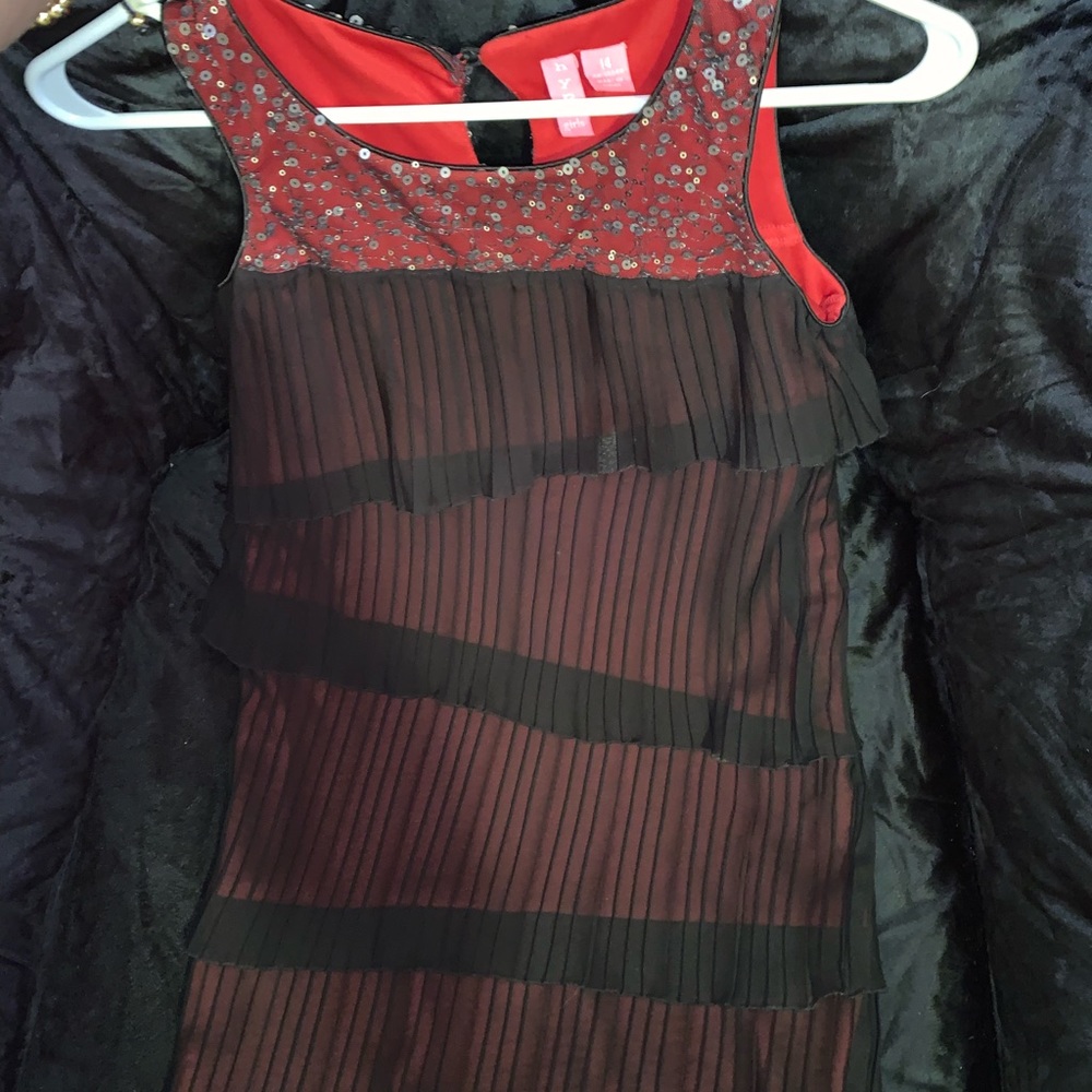 Red Ruffle Dress